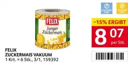 Transgourmet Felix zuckermais vakuum Angebot