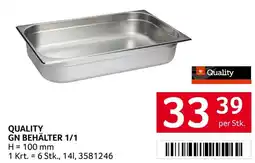 Transgourmet Quality gn behälter 1/1 Angebot