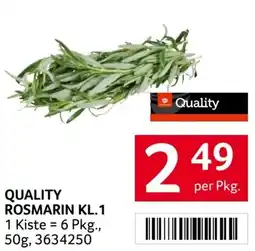 Transgourmet Quality rosmarin Kl. 1 Angebot