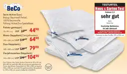 Matratzen Concord Beco serie active duo Mono-Steppbett | Ganzjahresbett Angebot