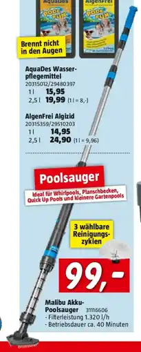 Bauhaus Malibu Poolsauger Akku Angebot