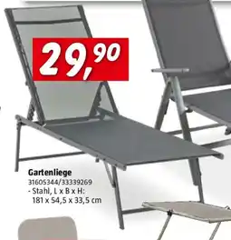 Bauhaus Gartenliege Angebot