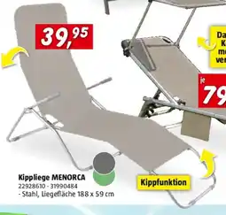 Bauhaus Gartenliege Menorca Angebot