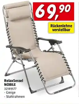 Bauhaus Relaxsessel Westside Nobile Angebot