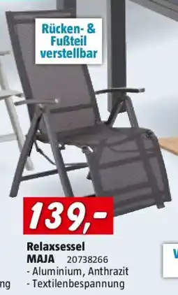 Bauhaus Sunfun Maja Garten Liegestuhl Angebot