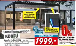 Bauhaus Sunfun Lamellenpavillon Korfu Angebot