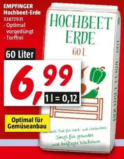 Bauhaus Empfinger hochbeet erde Angebot