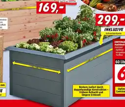 Bauhaus Gardol Hochbeet doppelwandig Angebot