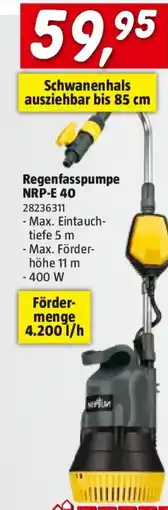 Bauhaus Regenfasspumpe nrp e 40 Angebot
