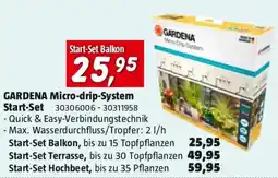 Bauhaus Gardena micro drip system start set Angebot
