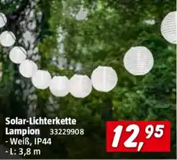 Bauhaus Solar Lichterkette Lampion Angebot