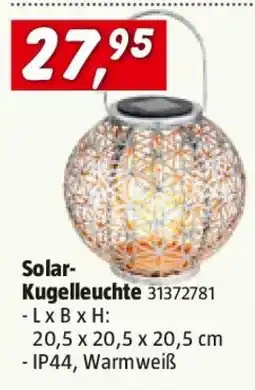Bauhaus Solar Kugelleuchte Angebot
