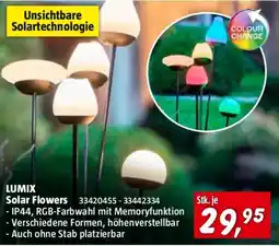 Bauhaus Lumix solar flowers Angebot