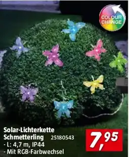 Bauhaus Solar Lichterkette Schmetterling Angebot