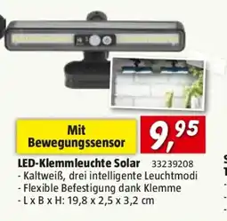 Bauhaus Led klemmleuchte solar Angebot