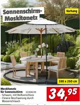 Bauhaus Moskitonetz für Sonnenschirm Angebot