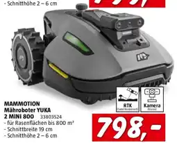 Bauhaus Mammotion mähroboter yuka 2 mini 800 Angebot