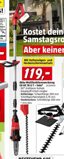 Bauhaus Akku-multifunktionswerkzeug ge hc 18 li t solo Angebot