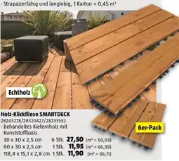 Bauhaus Holz klickfliese smartdeck Angebot