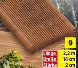 Bauhaus Terrassendiele bambus Angebot