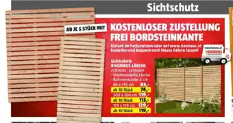 Bauhaus Sichtschutz rhombus lärche Angebot