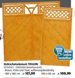 Bauhaus Sichtschutzelement toulon Angebot