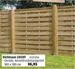 Bauhaus Dichtzaun leicht Angebot
