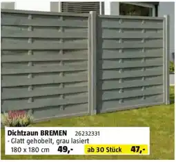 Bauhaus Dichtzaun bremen Angebot