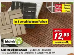 Bauhaus Klick holzfliese akazie Angebot