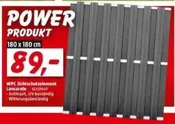 Bauhaus Wpc sichtschutzelement lanzarote Angebot