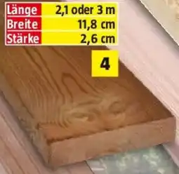 Bauhaus Terrassendiele kiefer Angebot