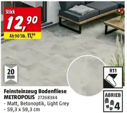 Bauhaus Feinsteinzeug bodenfliese metropolis Angebot