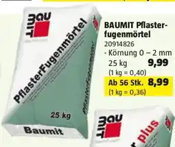 Bauhaus Baumit pflasterfugenmörtel Angebot