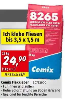Bauhaus Cemix Flexkleber Angebot