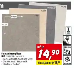 Bauhaus Feinsteinzeugfliese big Angebot