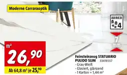 Bauhaus Feinsteinzeug statuario pulido slim Angebot