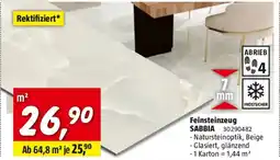 Bauhaus Feinsteinzeug sabbia Angebot