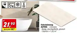 Bauhaus Feinsteinzeug alpina Angebot