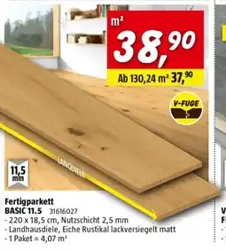 Bauhaus Fertigparkett basic 11.5 Angebot