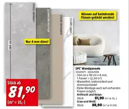 Bauhaus Spc wandpaneele Angebot