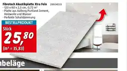 Bauhaus Fibrotech Akustikplatte Xtra Fein Angebot