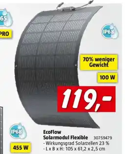 Bauhaus EcoFlow Solarmodul Flexible Angebot
