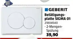 Bauhaus Geberit betätigungs platte sigma 01 Angebot