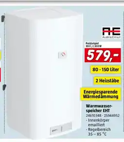 Bauhaus Warmwasser speicher eht Angebot
