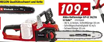 Bauhaus Akku kettensäge gp-lc 36/35 li-solo Angebot