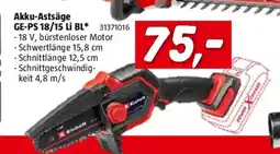 Bauhaus Akku Astsäge ge ps 18/15 li bl Angebot