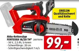 Bauhaus Akku kettensäge fortexxa 18/20 th Angebot