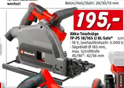 Bauhaus Akku tauchsäge tp-ps 18/165 li bl-solo Angebot