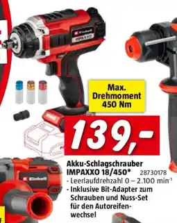 Bauhaus Akku schlagschrauber impaxxo 18/450 Angebot