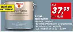 Bauhaus Alpina feine farben Angebot